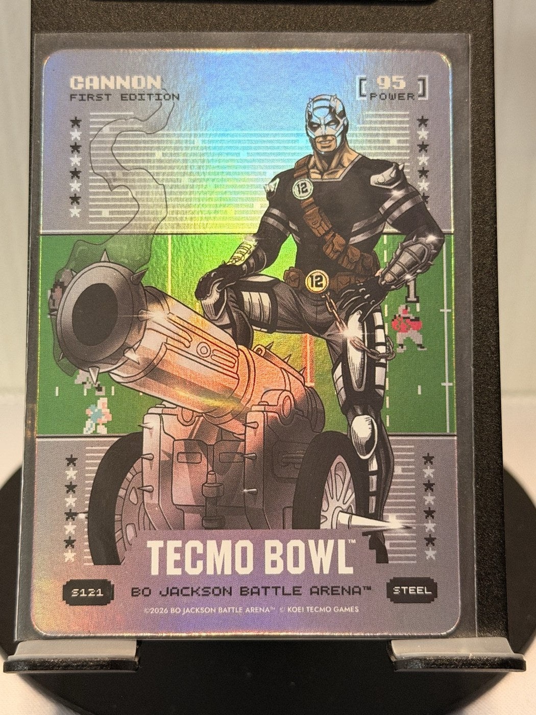 2026 Bo Jackson Battle Arena Cannon First Edition Steel #S121 Power 95 (front)