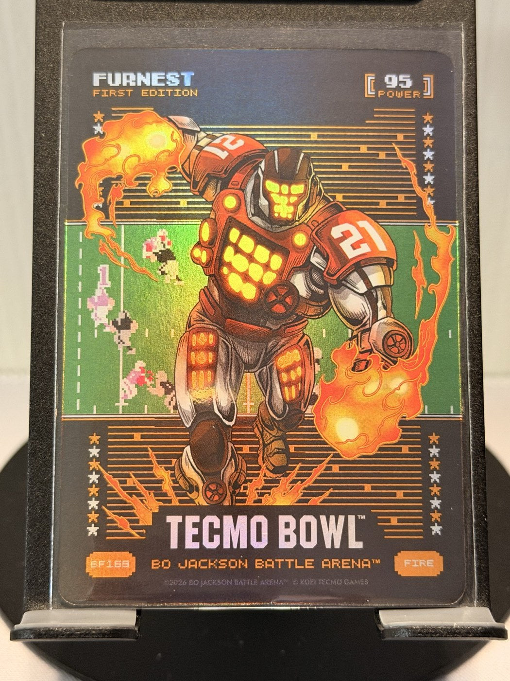 2026 Bo Jackson Battle Arena Furnest First Edition Fire #BF169 Power 95 (front)