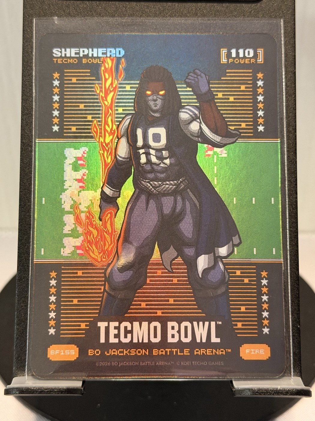 2026 Bo Jackson Battle Arena Shepherd Tecmo Bowl Fire #BF155 Power 110 (front)