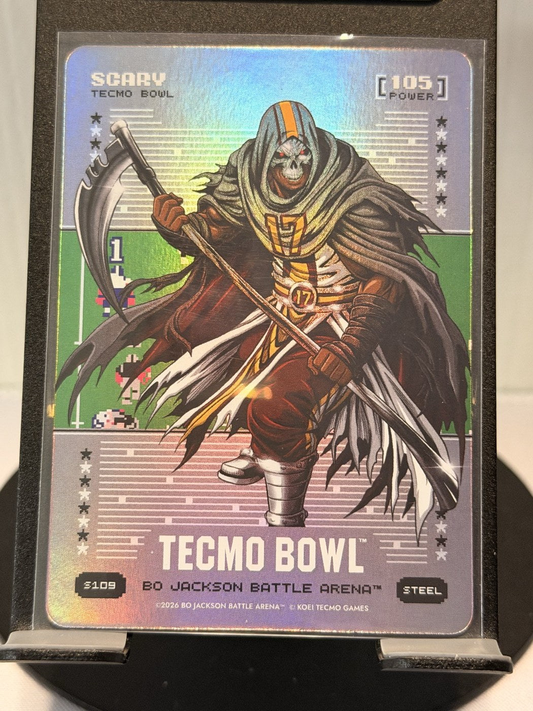 2026 Bo Jackson Battle Arena Scary Steel #S109 Power 105 (front)
