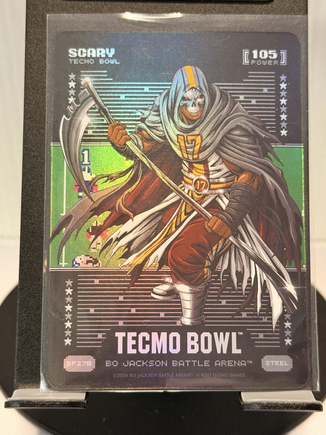 2026 Bo Jackson Battle Arena Scary Steel #BF276 Power 105 (front)