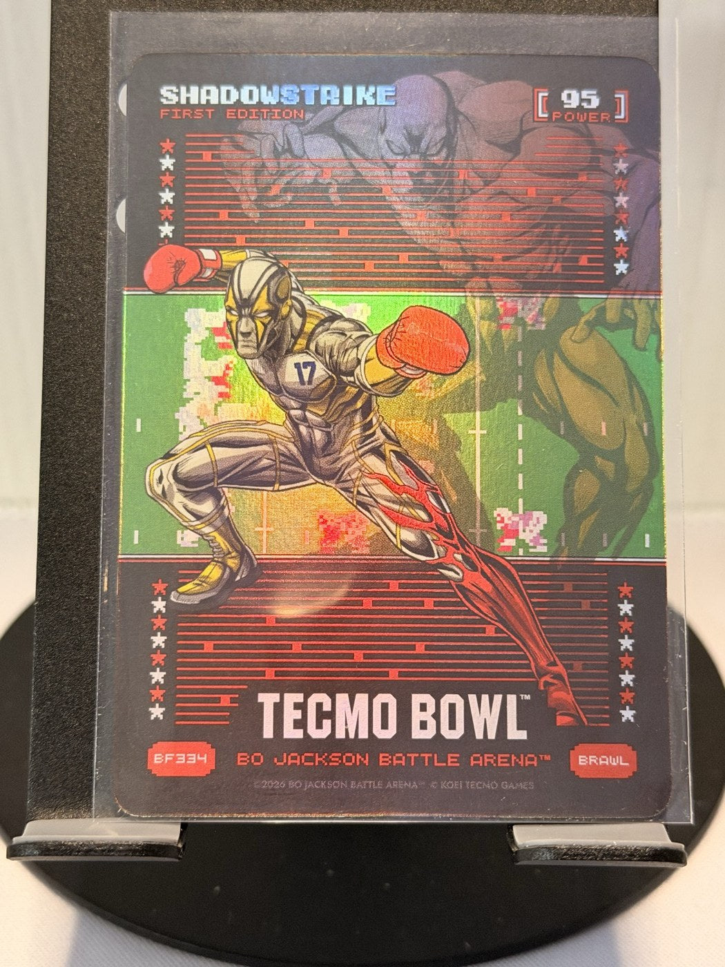 2026 Bo Jackson Battle Arena Shadowstrike First Edition Brawl #BF334 Power 95 (front)