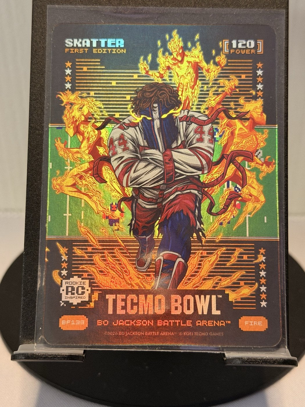 2026 Bo Jackson Battle Arena Skatter First Edition Fire #BF139 Power 120 (front)