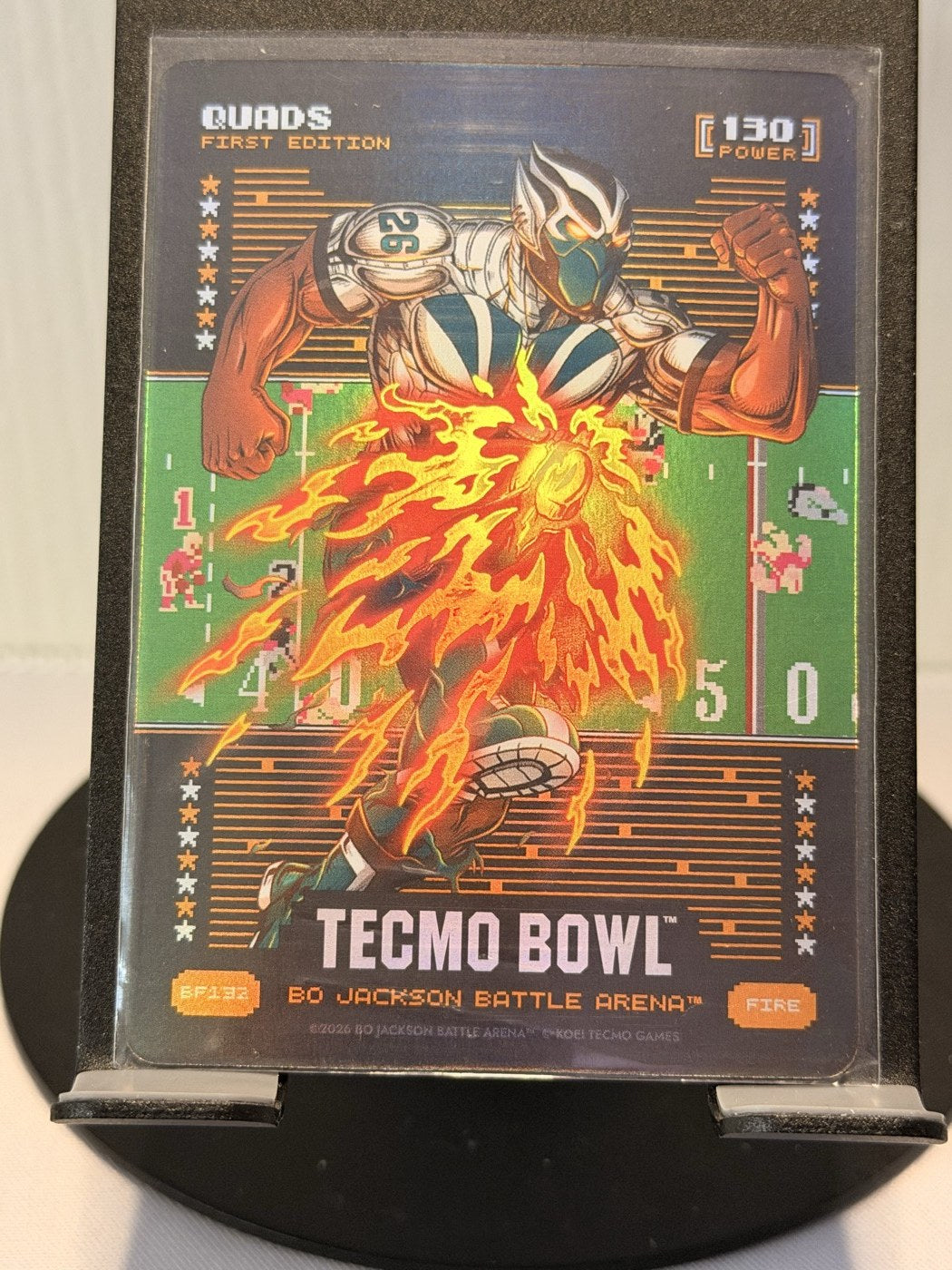 2026 Bo Jackson Battle Arena Quads First Edition Fire #BF132 Power 130 (front)