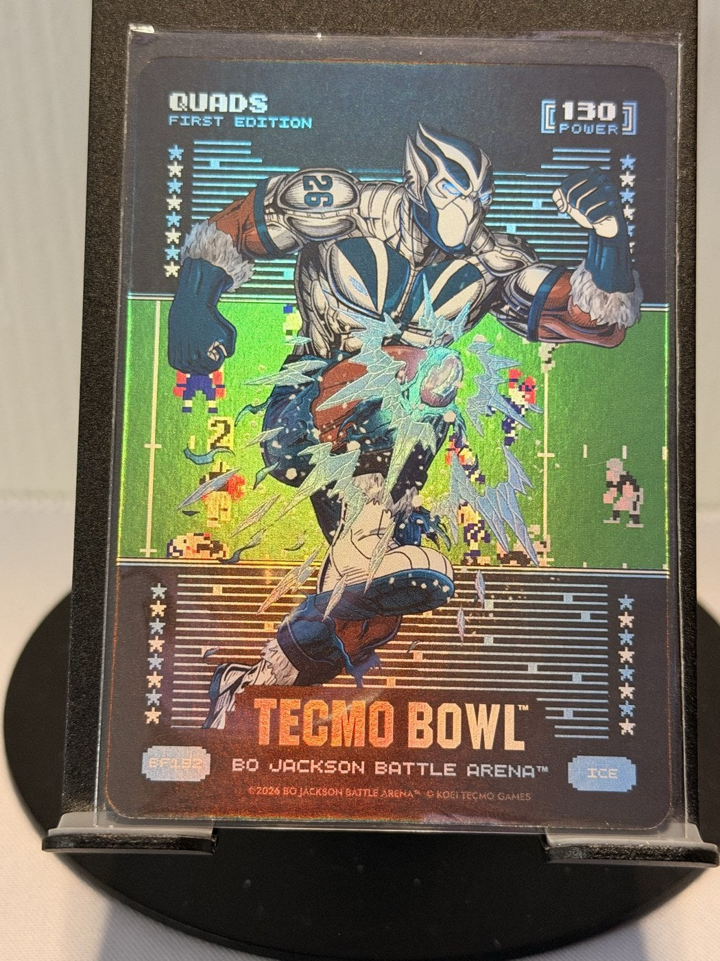 2026 Bo Jackson Battle Arena Quads First Edition Ice #BF192 Power 130 (front)