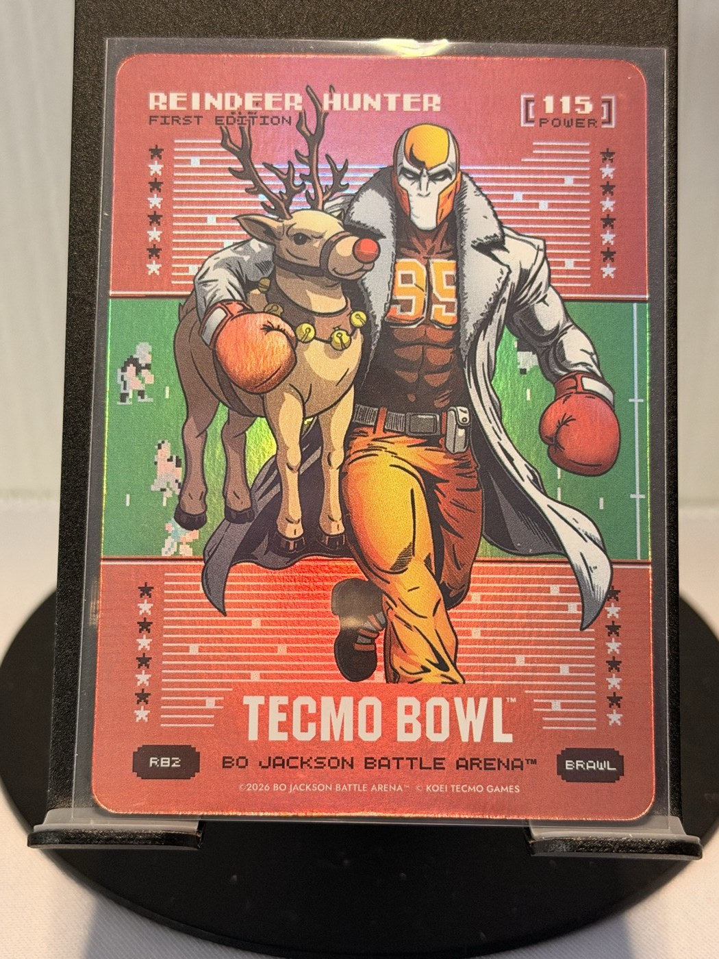 2026 Bo Jackson Battle Arena Reindeer Hunter First Edition Brawl #R82 Power 115 (front)