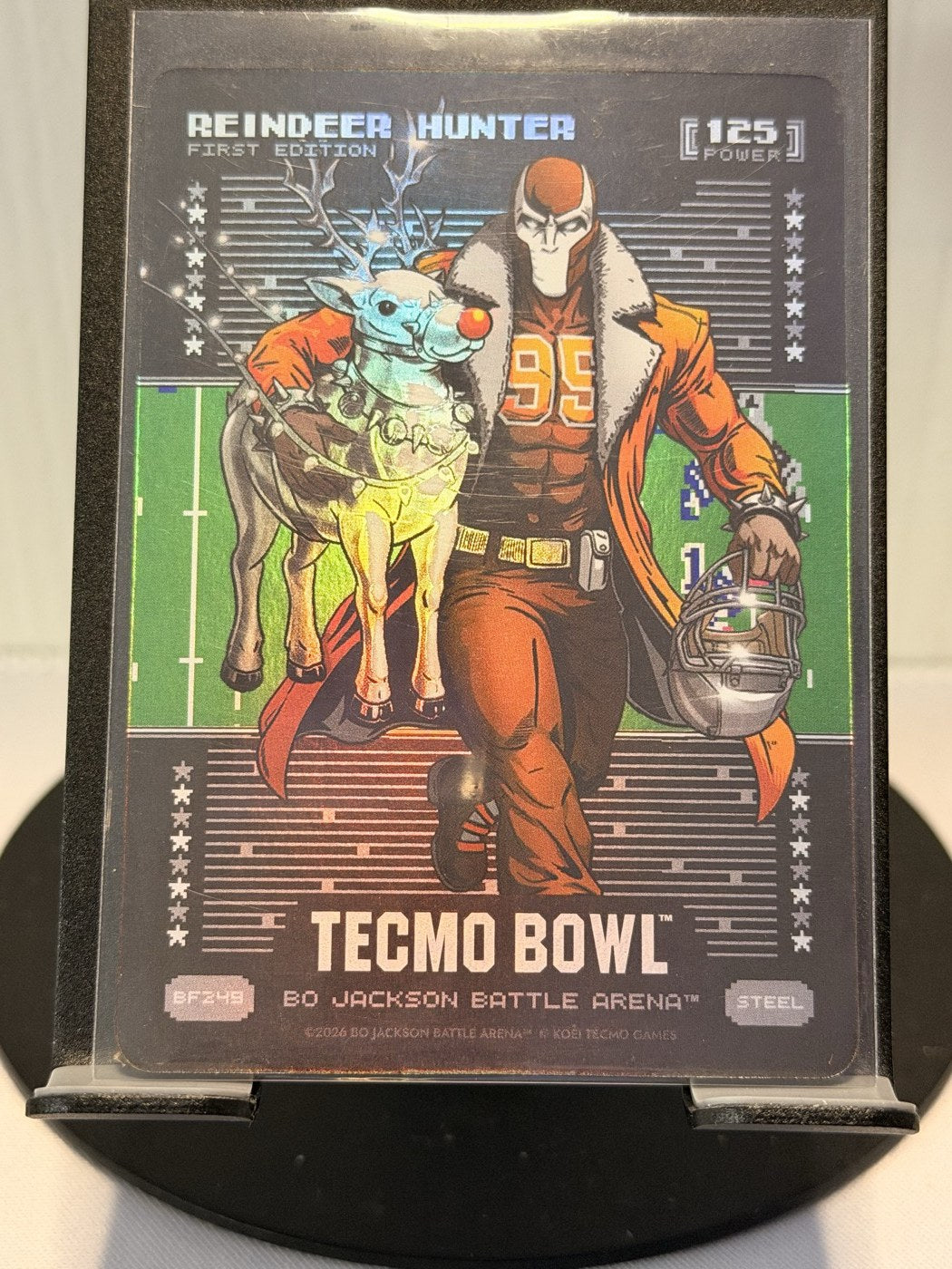 2026 Bo Jackson Battle Arena Reindeer Hunter First Edition Steel #BF249 Power 125 (front)