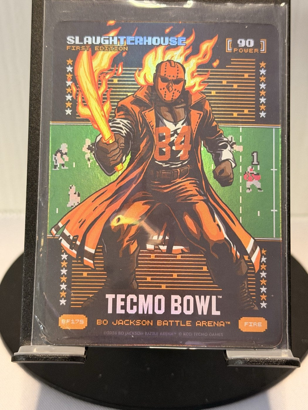 2026 Bo Jackson Battle Arena Slaughterhouse First Edition Fire #BF175 Power 90 (front)