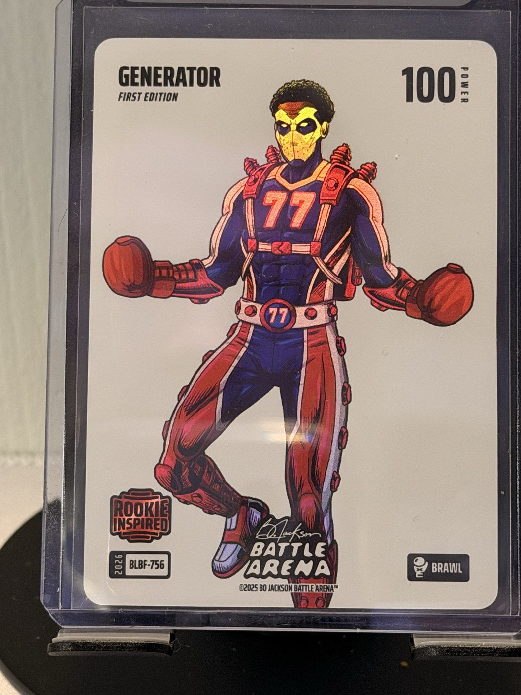 2025 Bo Jackson Battle Arena Generator First Edition Brawl #BLBF-756 Power 100 (front)