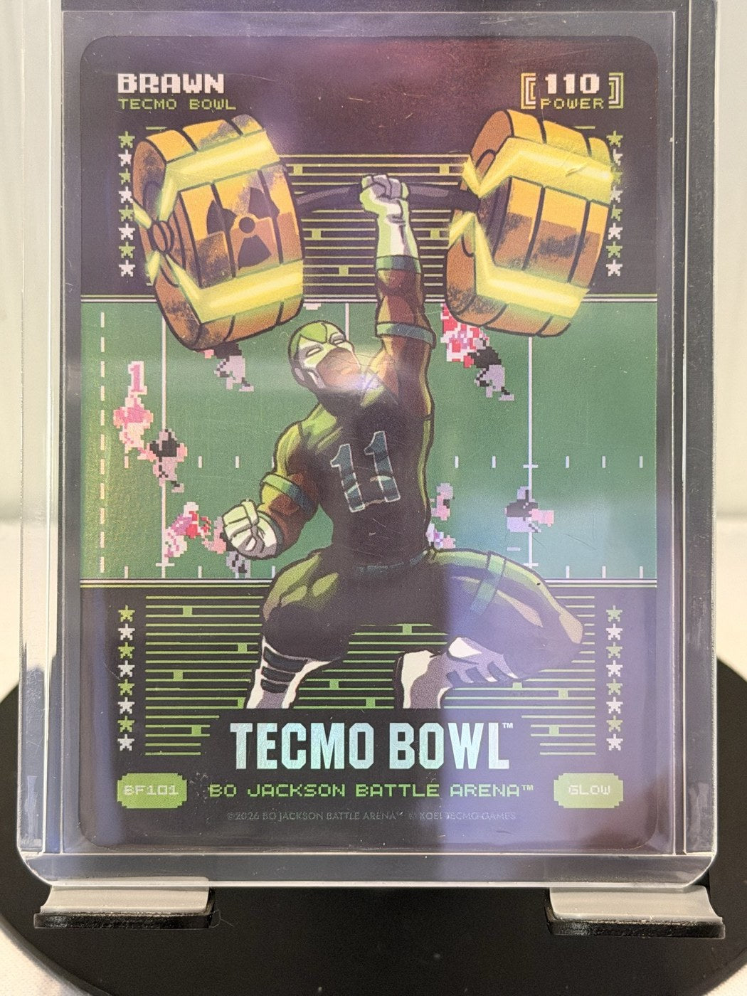 2026 Bo Jackson Battle Arena Brawn Glow #BF101 Power 110 (front)