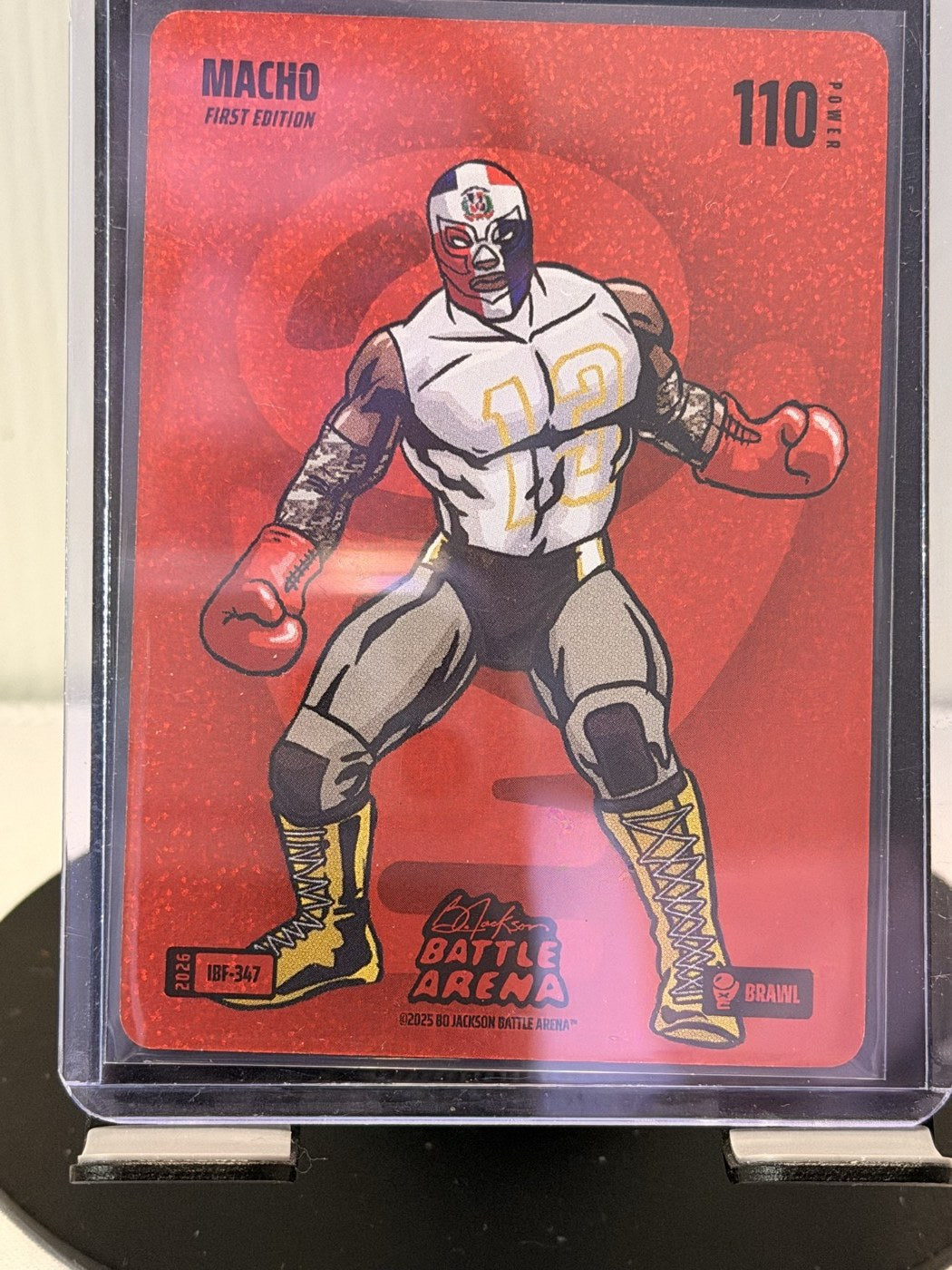 2025 Bo Jackson Battle Arena Macho First Edition Brawl #IBF-347 Power 110 (front)
