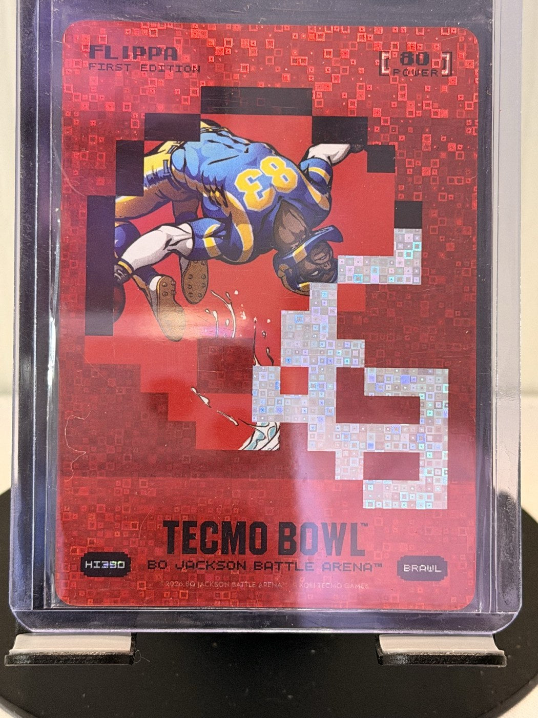 2026 Bo Jackson Battle Arena Flippa First Edition Brawl #HI390 Power 80 (front)