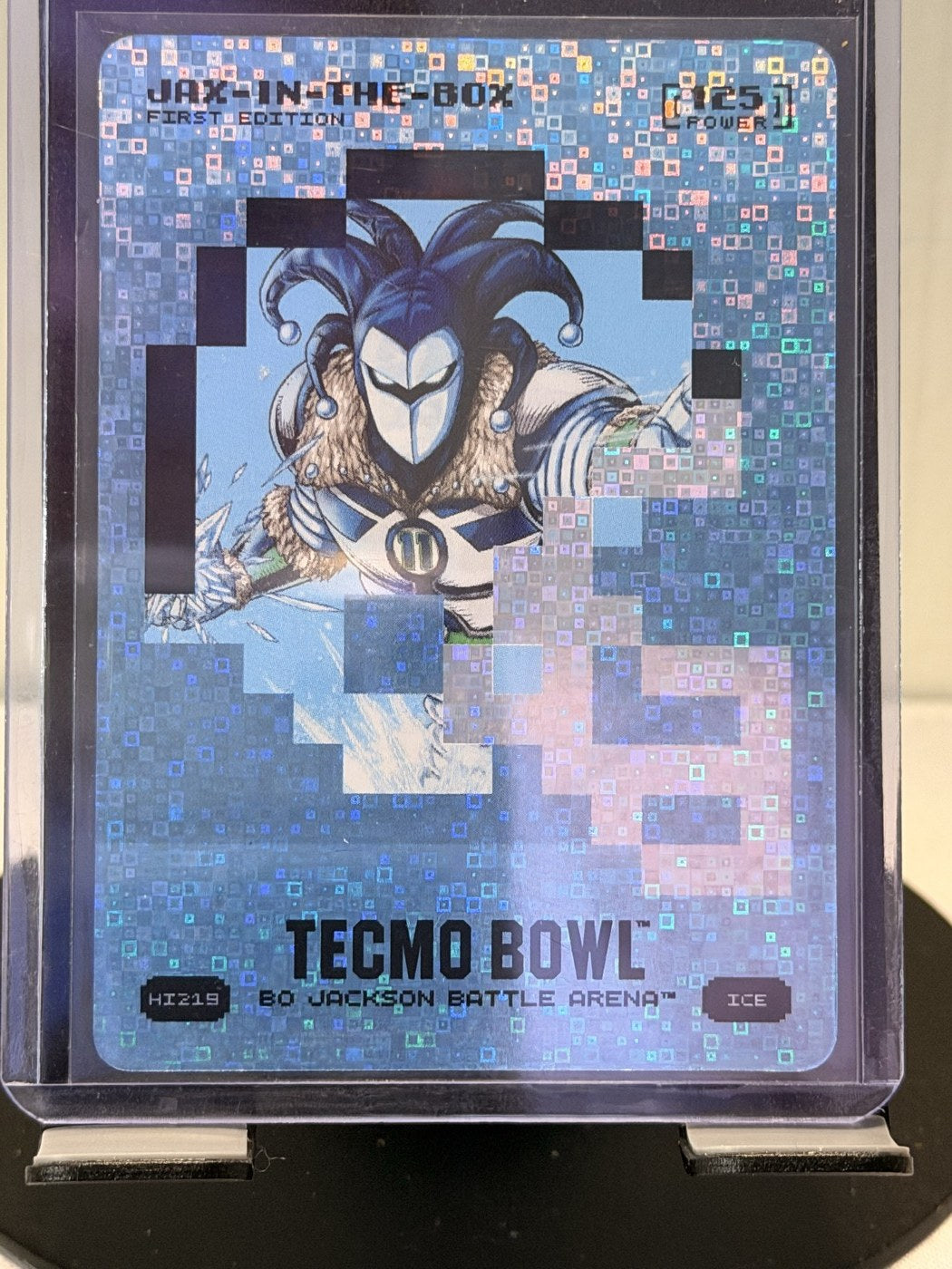 2026 Bo Jackson Battle Arena Jax-in-the-Box First Edition Ice #HI219 Power 125 (front)