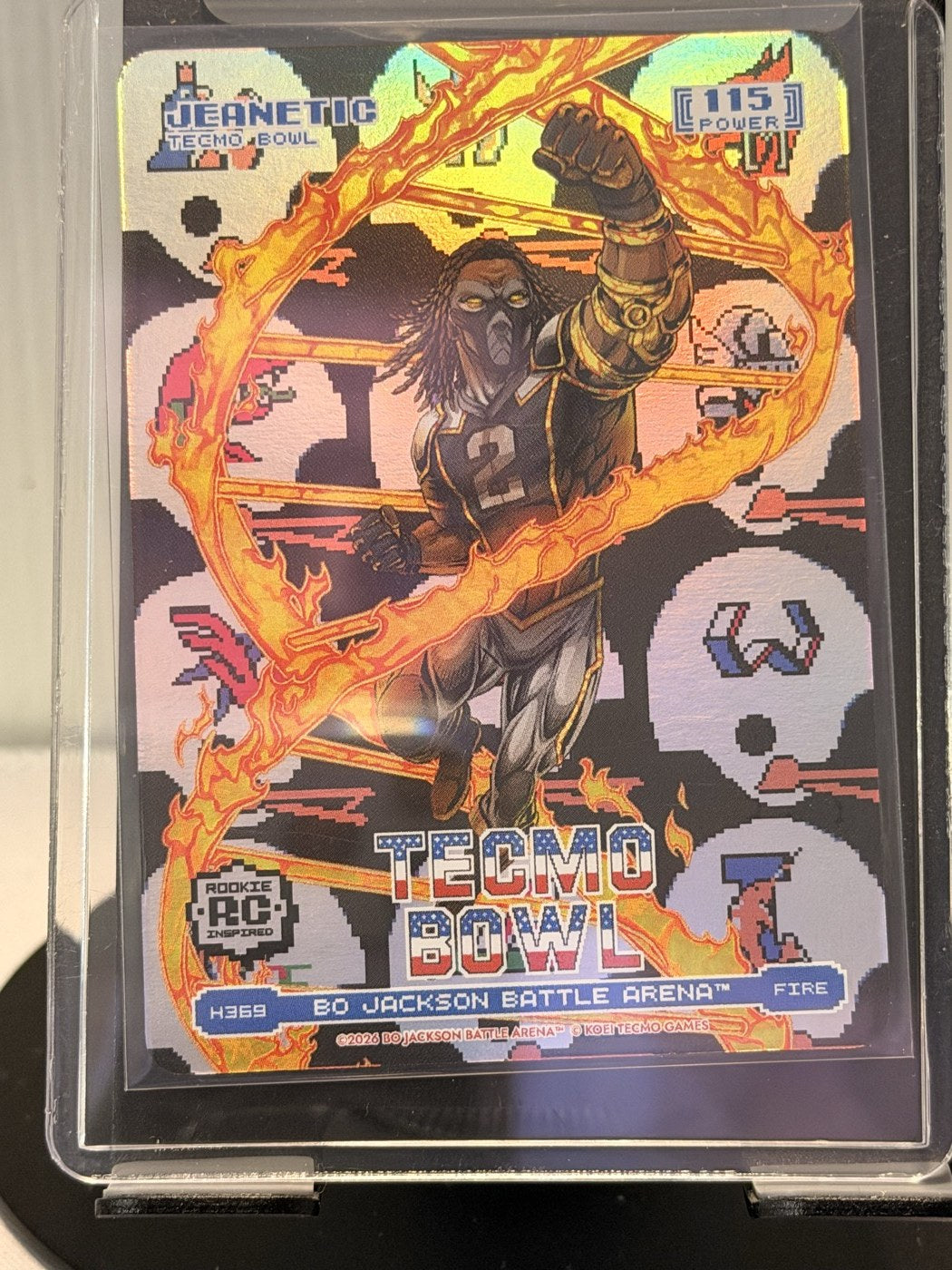 2026 Bo Jackson Battle Arena Jeanetic Fire #H369 Power 115 (front)
