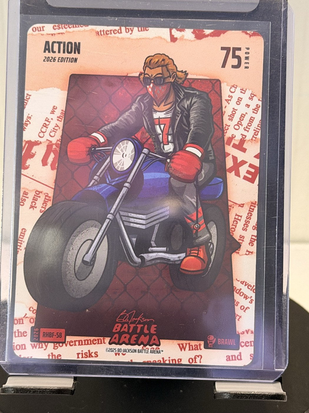2025 Bo Jackson Battle Arena Action 2026 Edition Brawl #RHBF-58 Power 75 (front)