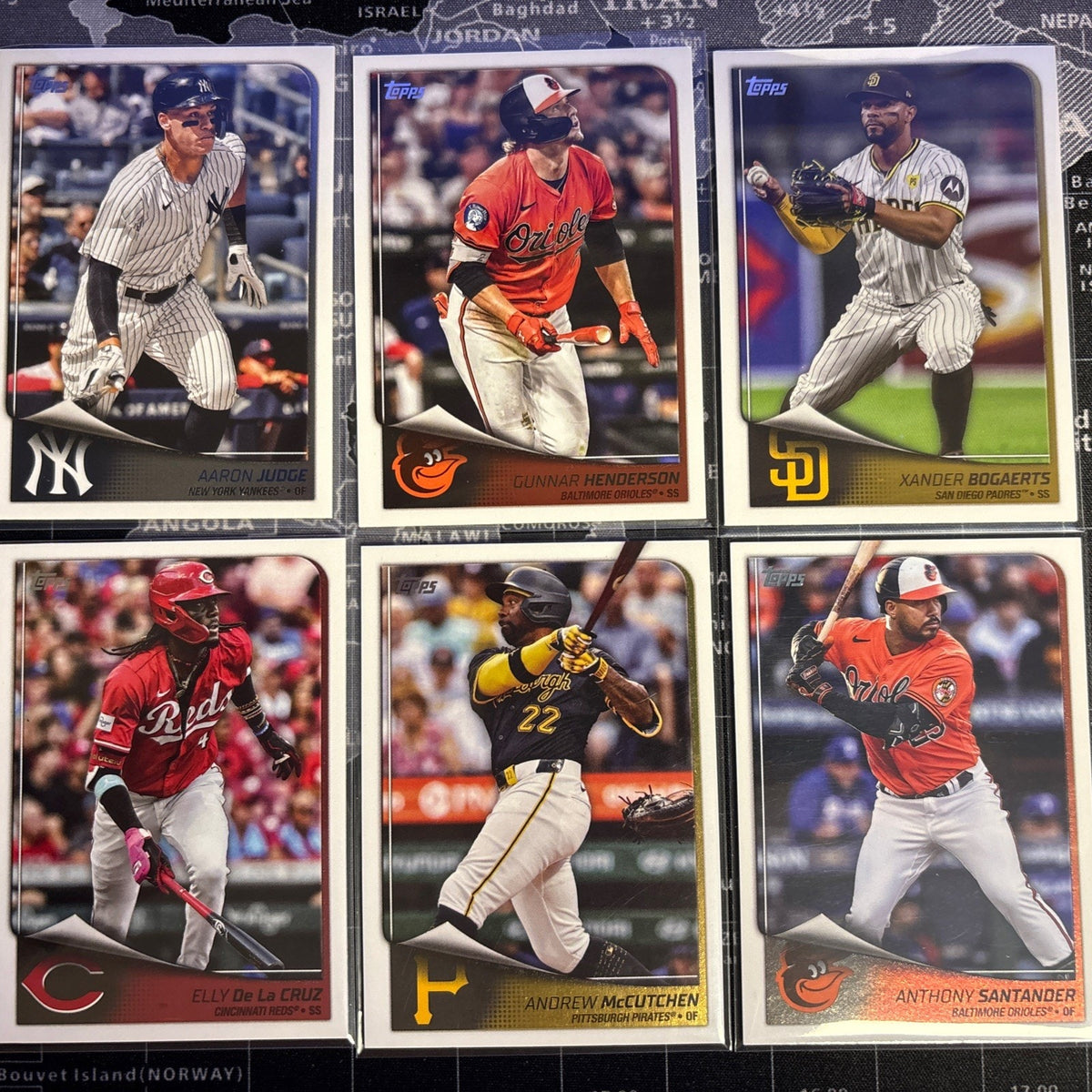2025 Topps Flagship Collection 6-Card LOT Judge, Elly, Gunnar, McCutcheo