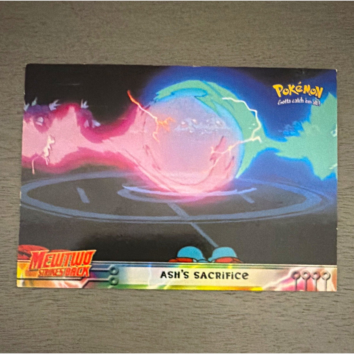 Topps Pokémon Mewtwo Strikes Back 1999 #36 Ash’s Sacrifice Movie Animation