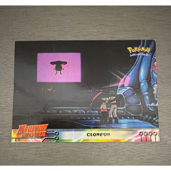 Topps Pokémon Mewtwo Strikes Back 1999 #29 CLONES!!! Widescreen Animation