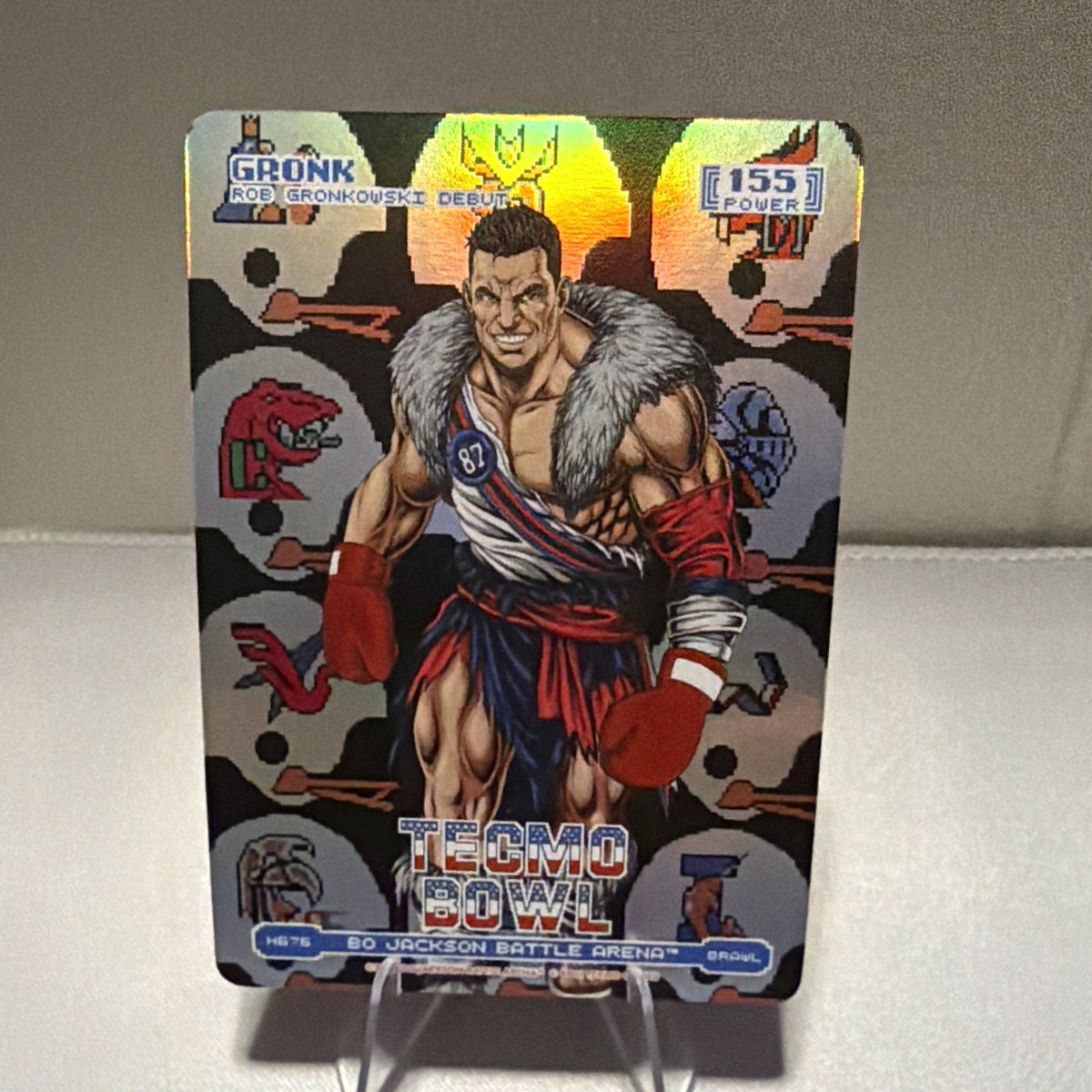 Gronk Rob Gronkowski Debut Tecmo Bowl Bo Jackson Battle Arena #HB-76